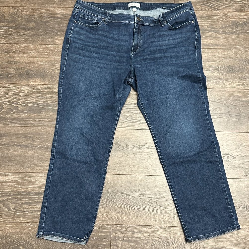 Lane Bryant Mid-Rise Straight Leg Jean with Flex Magic Waistband - 24